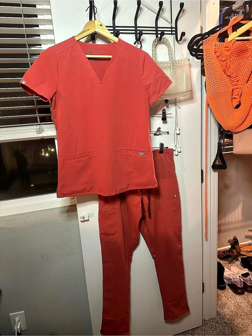 FIGS Technical Collection Scrub Set Red XS